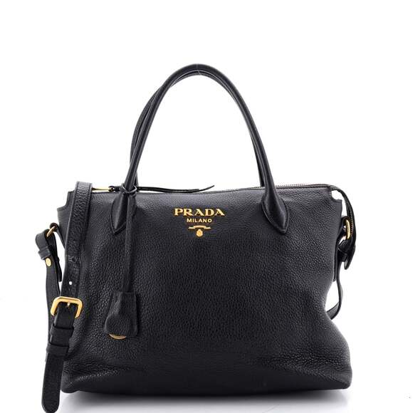 Prada Tops - Prada Dual Strap Zip Tote Vitello Daino #247382P13B